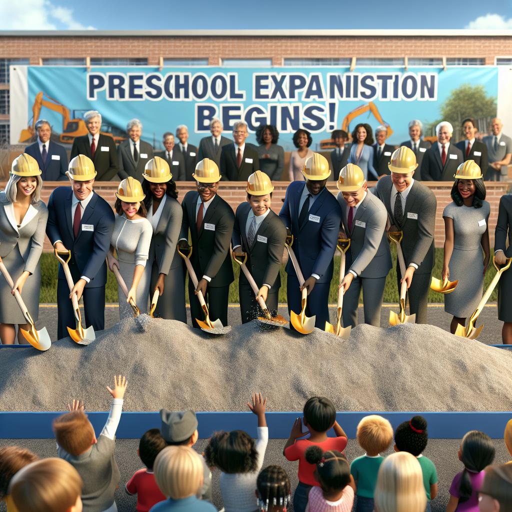 Preschool expansion groundbreaking ceremony