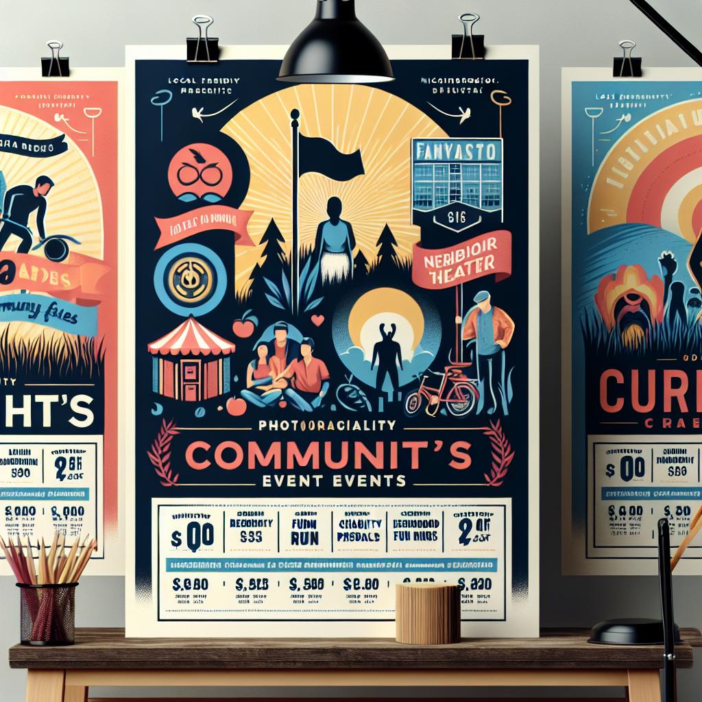 Community event posters