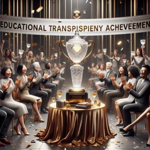 Celebrating educational transparency achievement.