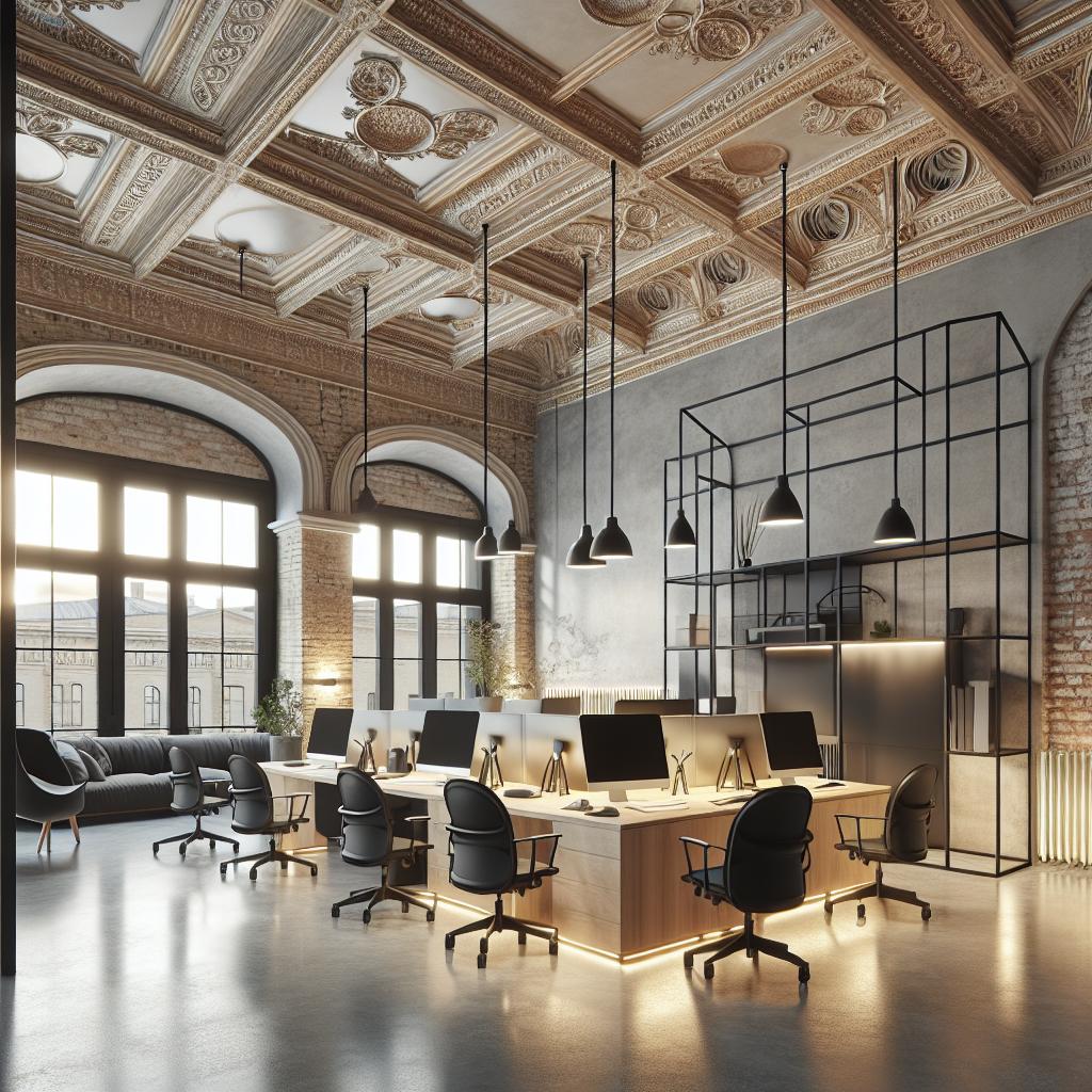 "Modern office in historic building"