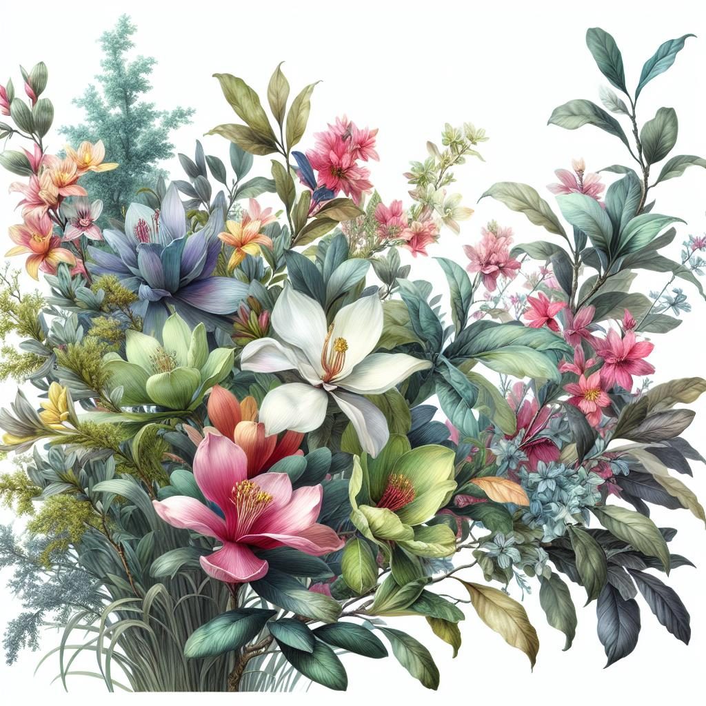 "Southern botanical watercolor prints"