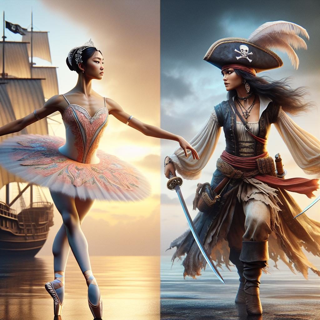 Ballet pirate princess showdown.