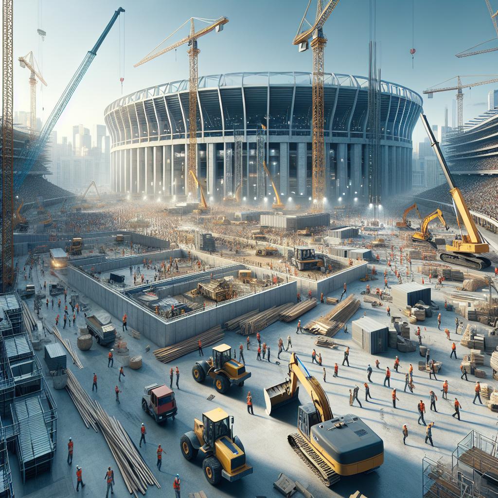 "Construction at Timmons Arena"