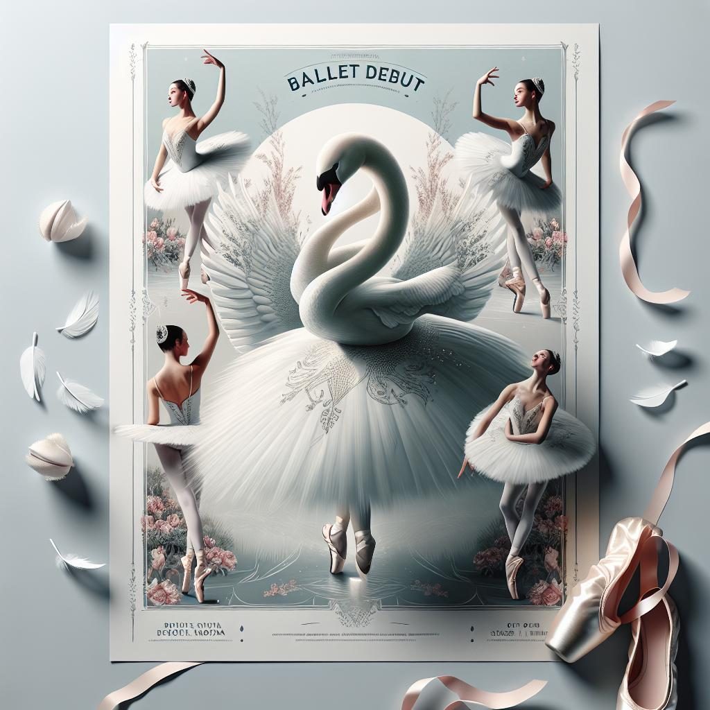Swan ballet debut poster.