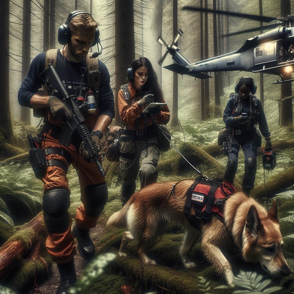 Forest search and rescue.