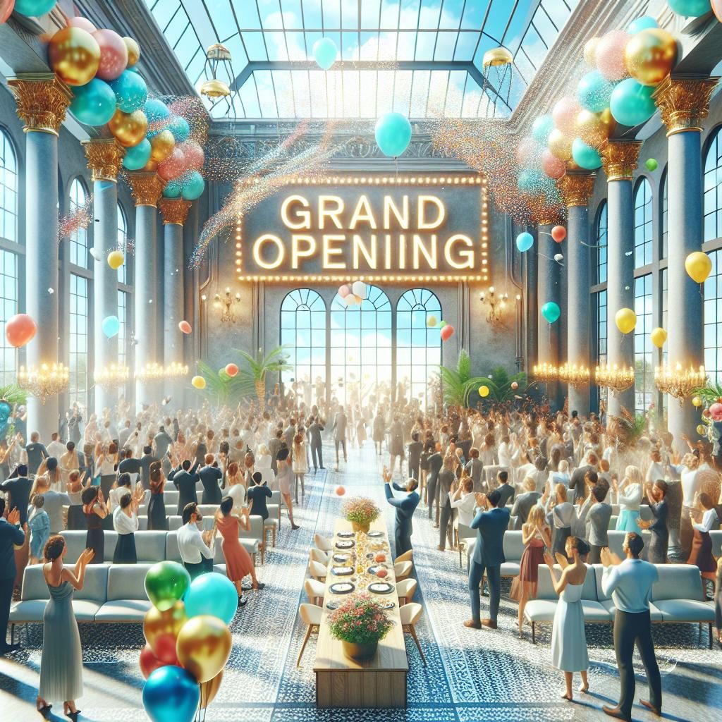 Grand opening celebration image.