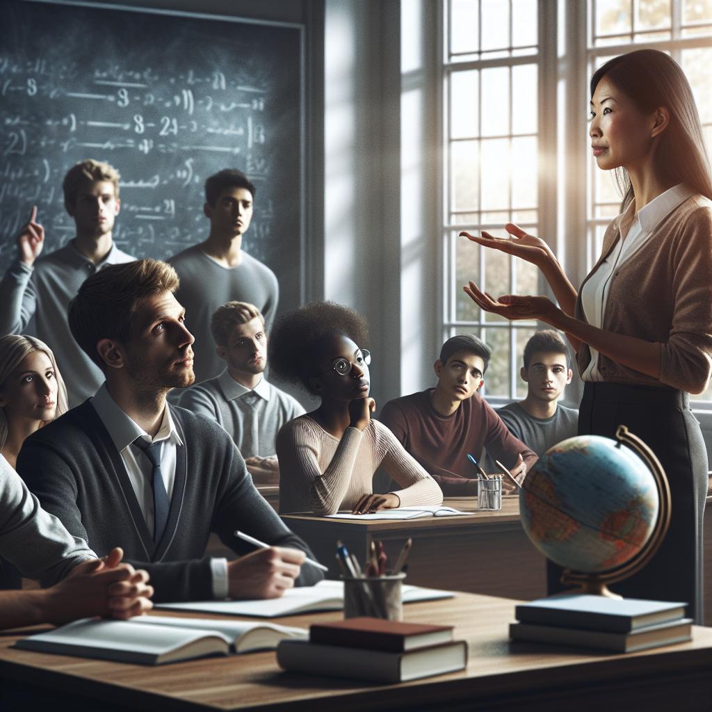 Academic discussion in motion.