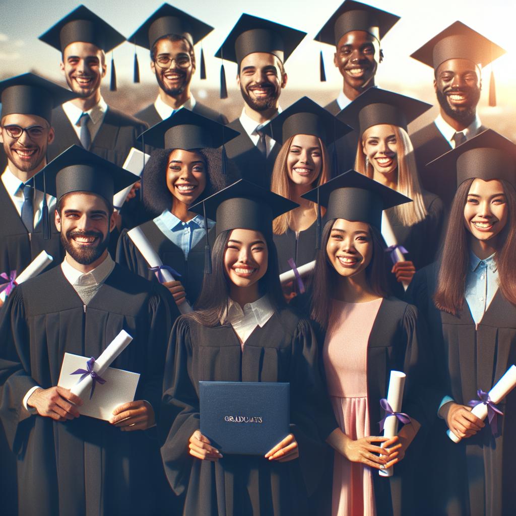 Celebrating graduating class portraits.