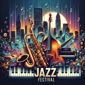 Jazz festival poster design.