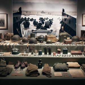 D-Day veteran artifacts display