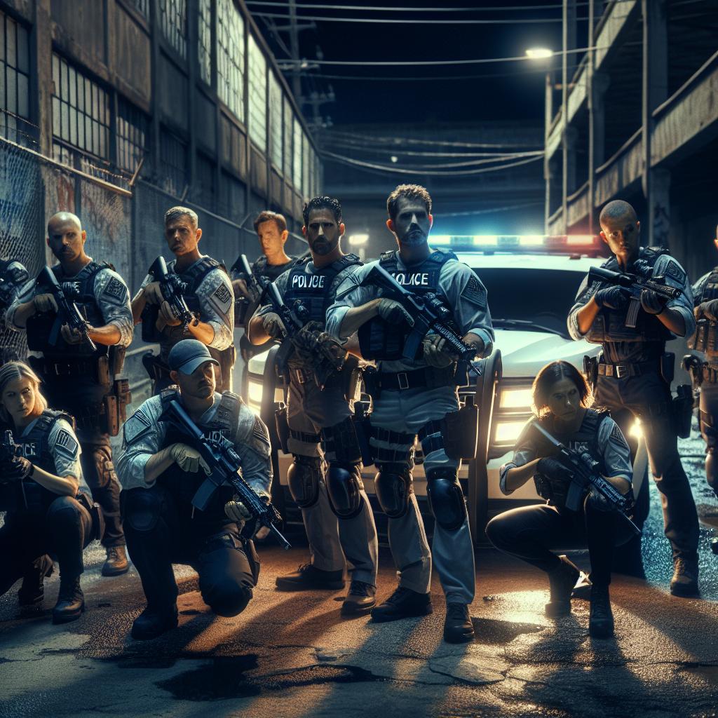 Miami police drug bust.