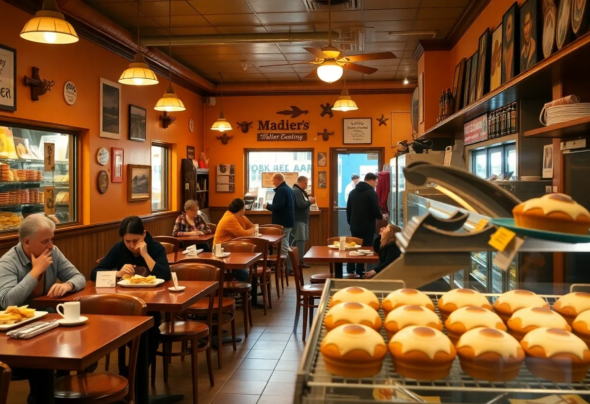 Customers enjoying meals at Clayton's Deli