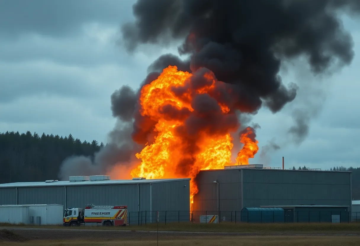 Large fire at Moss Landing battery storage facility