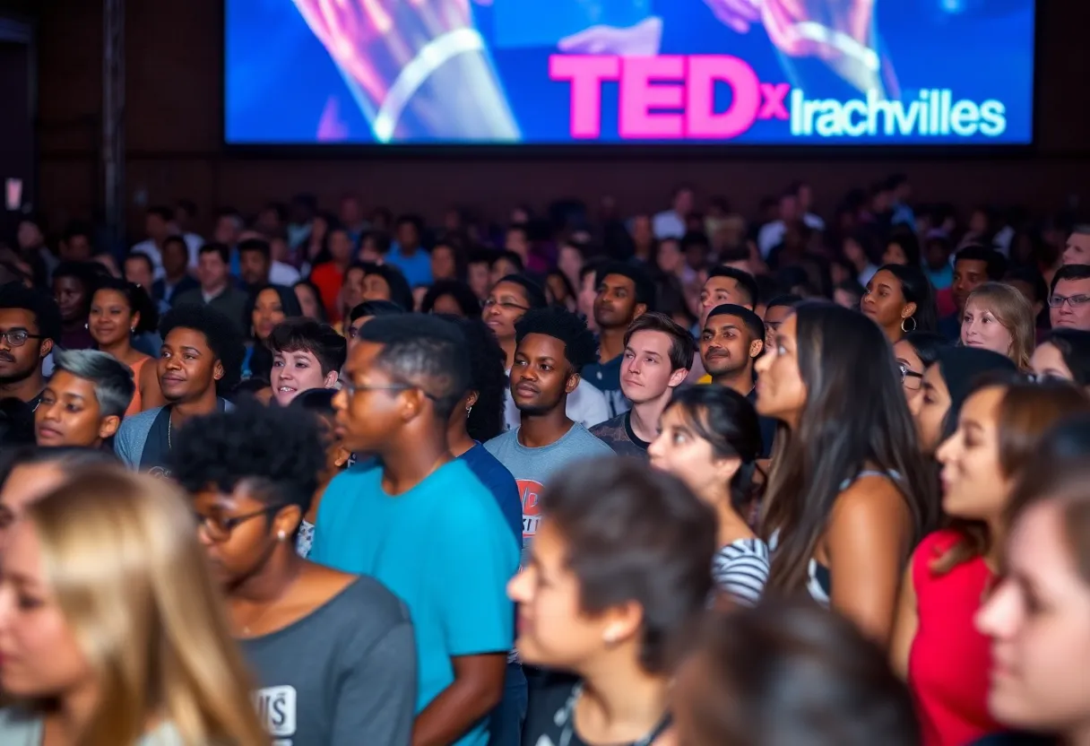 Audience at the inaugural student-led TEDx event in Greenville