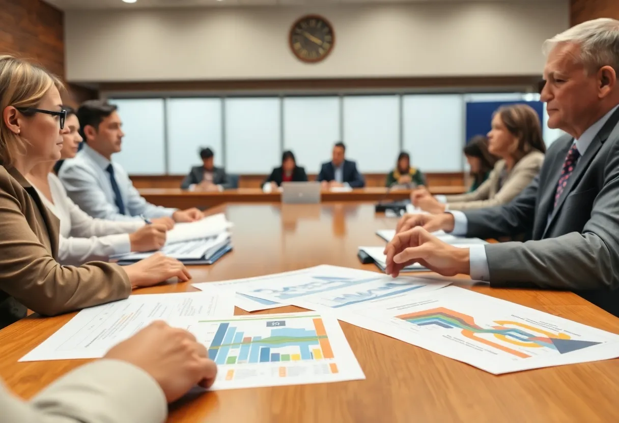 Greenville County Council discussing the budget proposals.