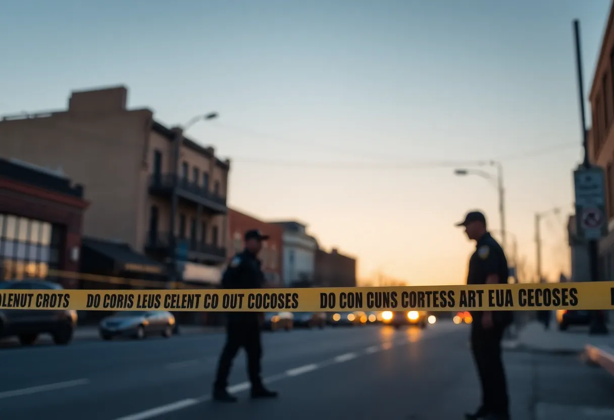 Police presence at a shooting scene in Spartanburg
