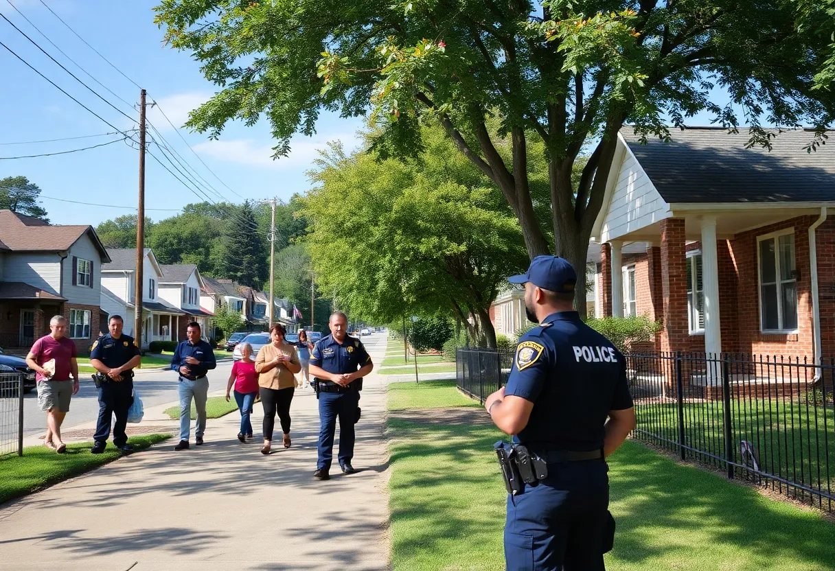 Community safety demonstration in Greenville