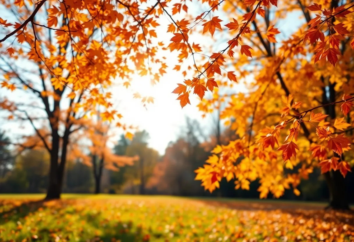 Autumn landscape representing the legacy of kindness and community.