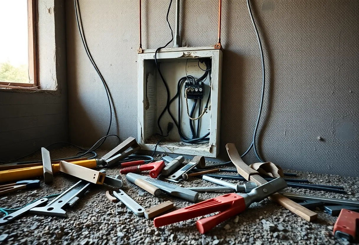 Construction site representing contractor fraud