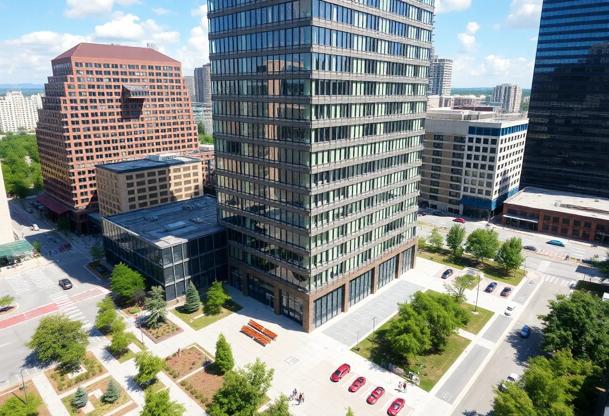 Rendering of the Gateway Project, tallest building in Greenville