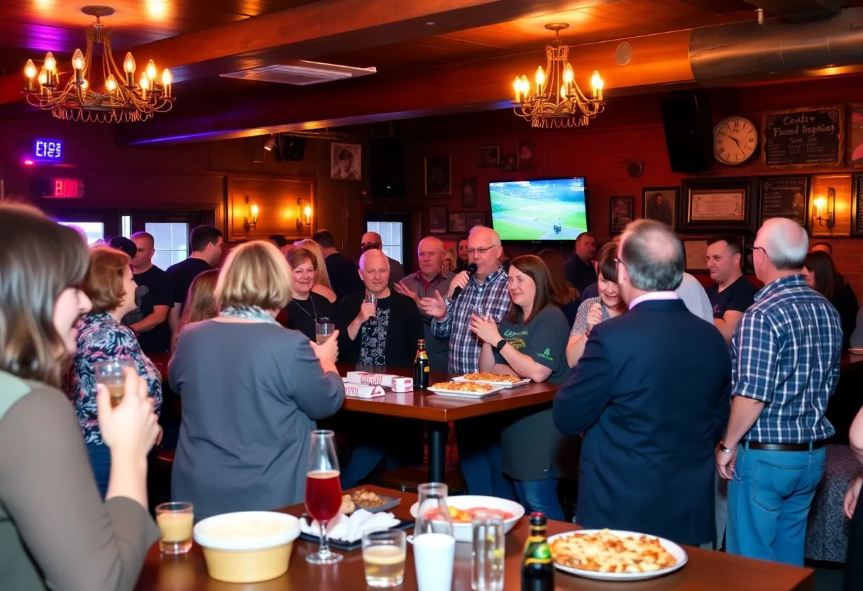 Community fundraiser event in Greenville with live music