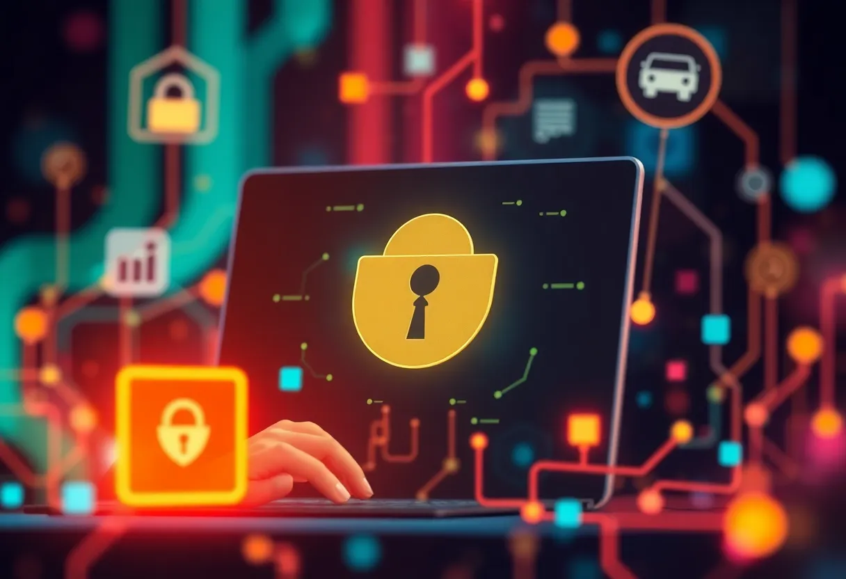 Illustration on online child safety and child exploitation prevention