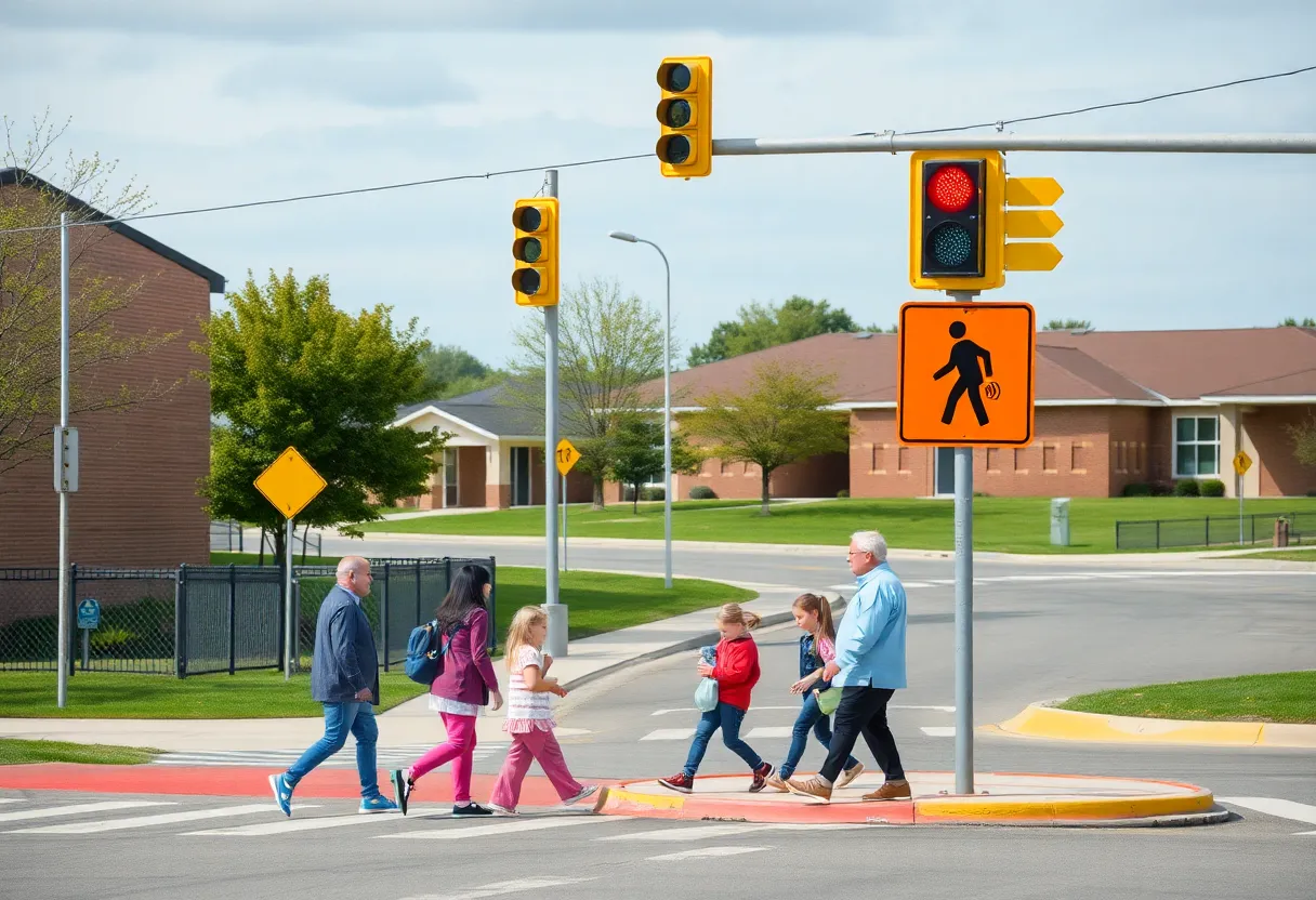 Improved safety measures at Augusta Circle Elementary School intersection