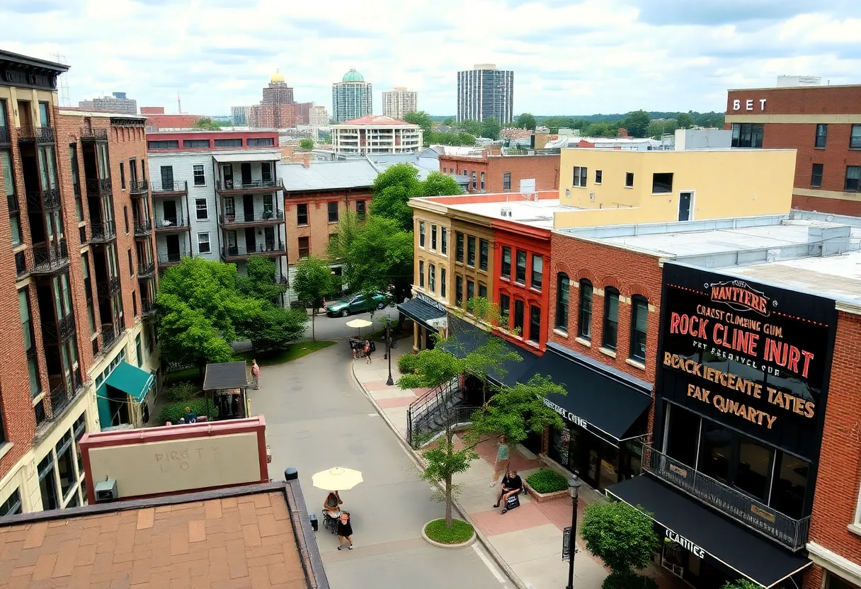 Revitalized Judson Mill District in Greenville, SC
