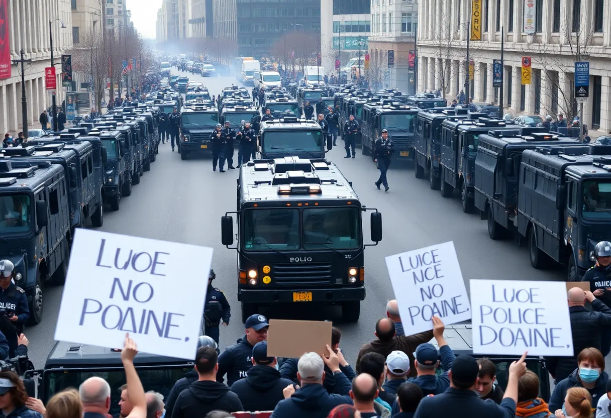 Law enforcement and National Guard presence in Washington D.C.