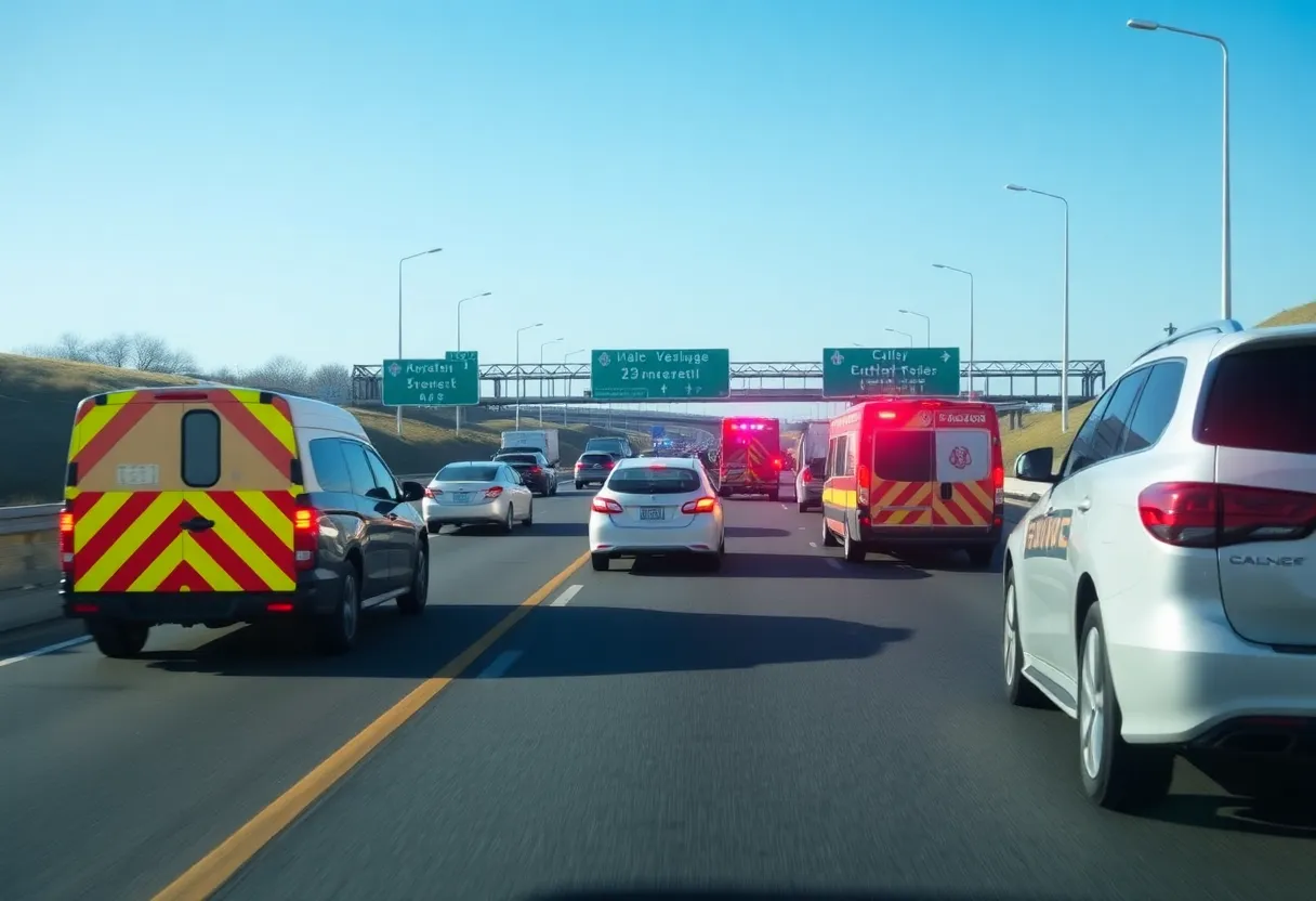 Traffic congestion on I-85 due to accidents in Greenville and Spartanburg counties.