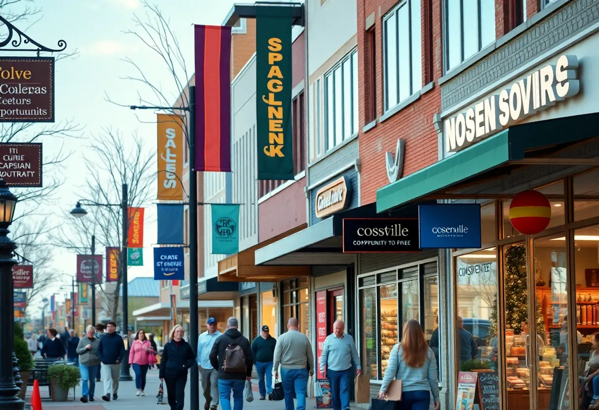 Active shopping scene in Greenville highlighting part-time job openings
