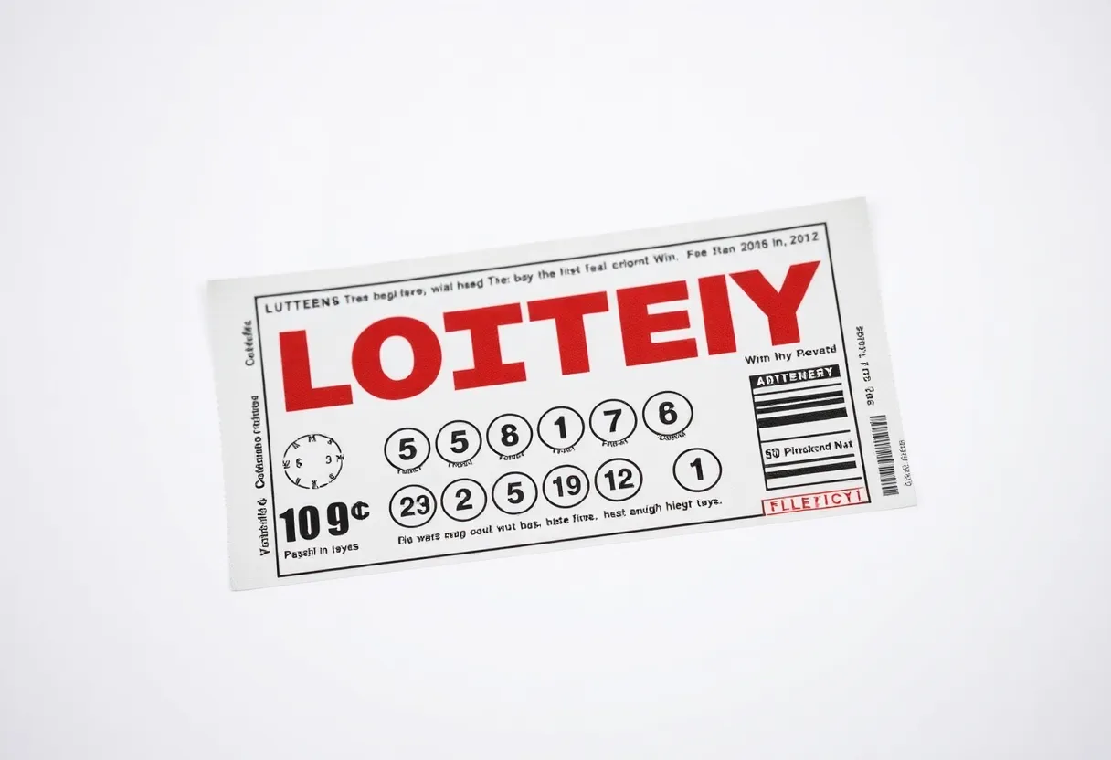 A lottery ticket from Palmetto Cash 5 with a colorful design.