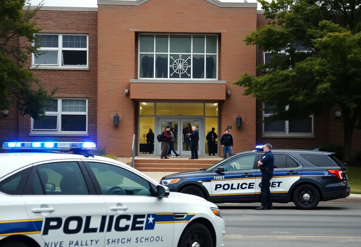Emergency response at Carolina High School during lockdown