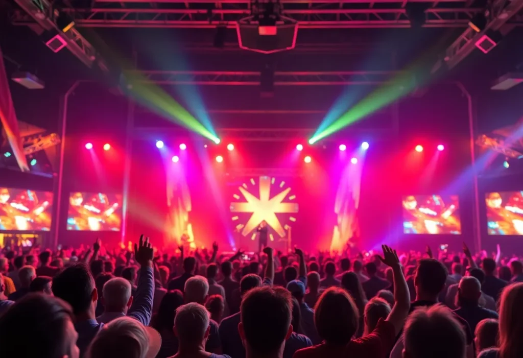 Eric Church performing live at a concert