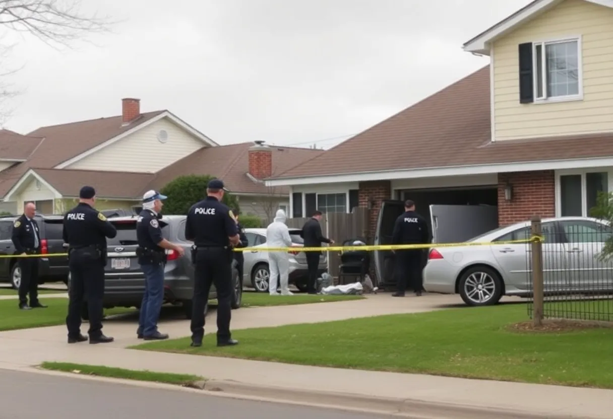 Chaos at a neighborhood scene in Greenville following a vehicle incident