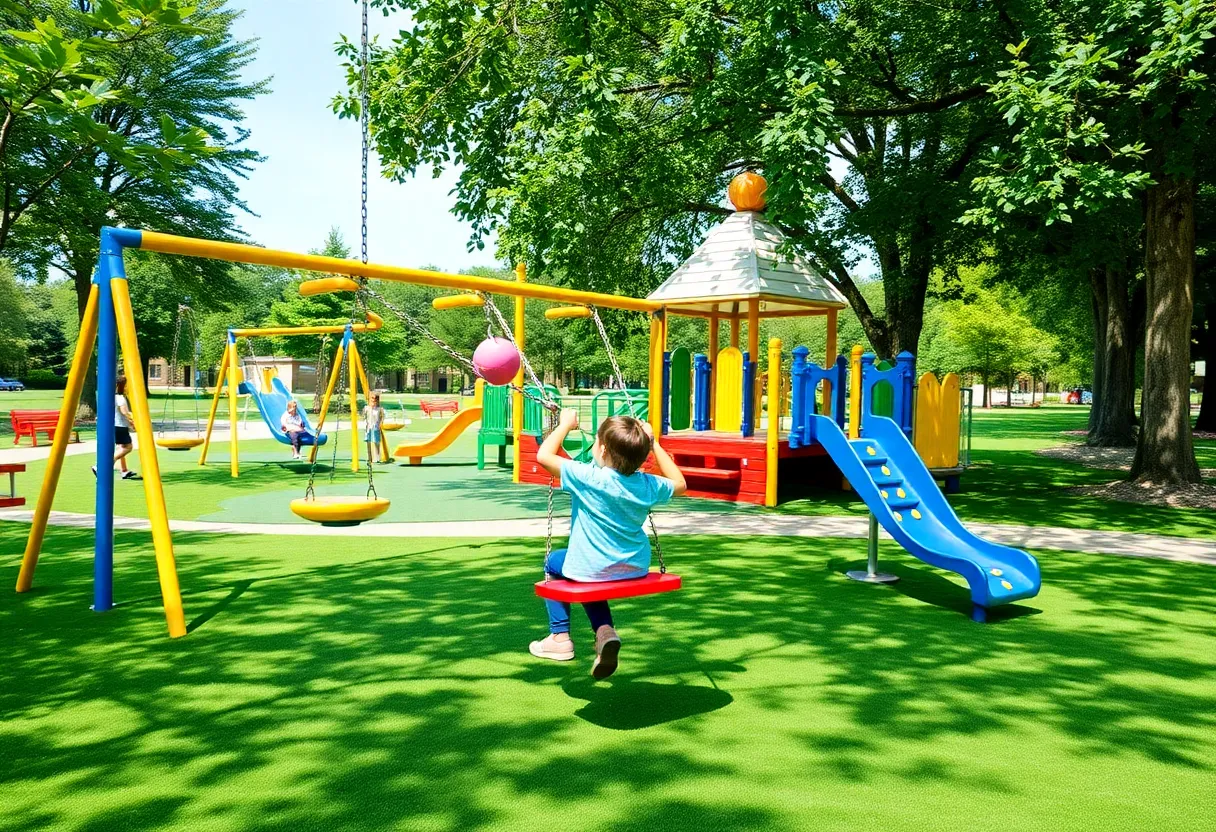 Inclusive playground designed for children of all abilities.