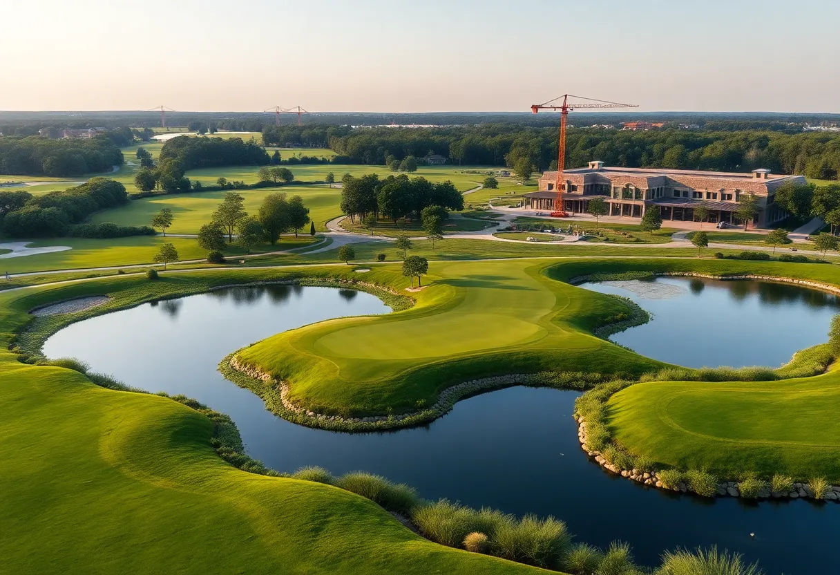 Groundbreaking ceremony for Kawonu Golf Club in Greenville County