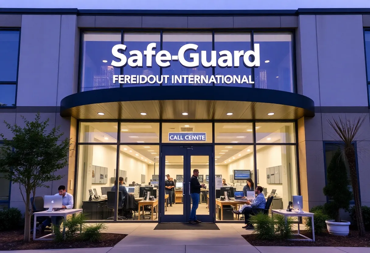 Expanded call center of Safe-Guard Products International in Greenville, South Carolina