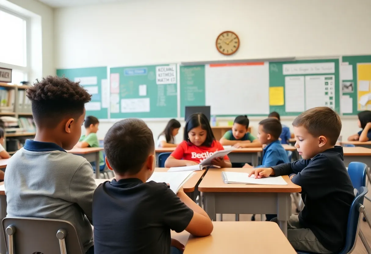 Students in a South Carolina classroom engaged in learning