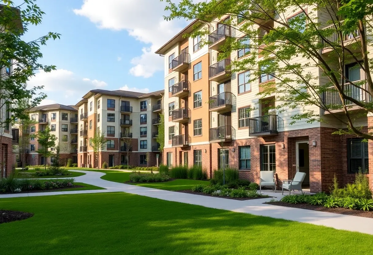 Renovated apartment complex in Greenville, South Carolina