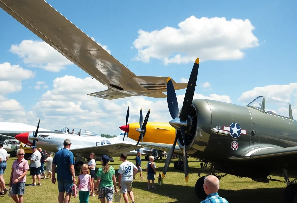 Vintage aircraft at Warbird Weekend aviation show