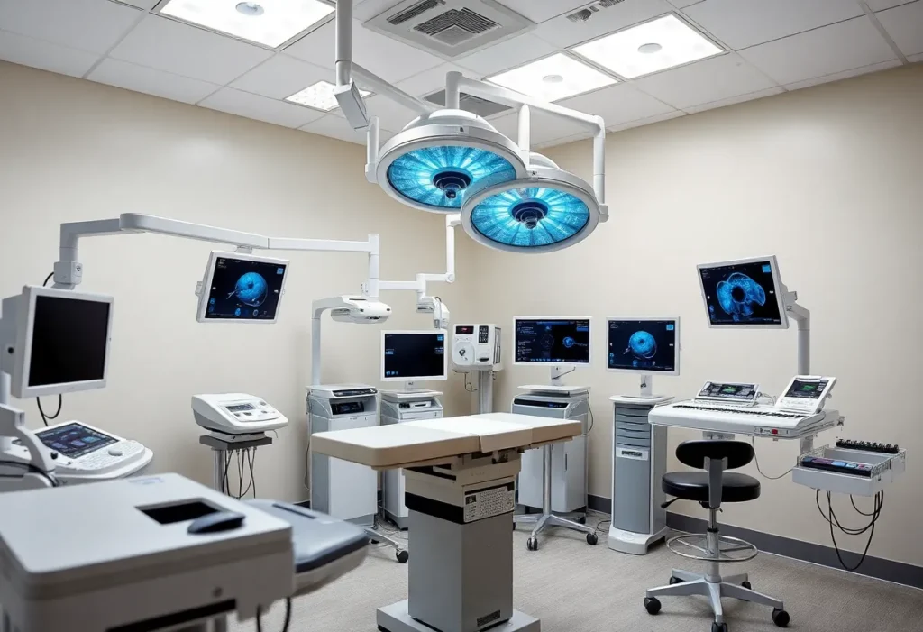 Operating room with advanced ophthalmic surgical technology