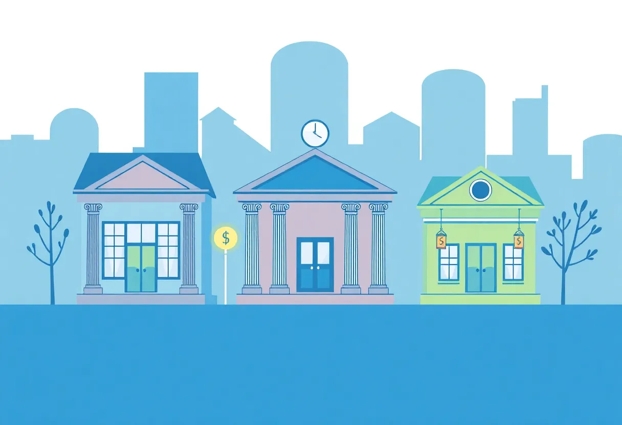 Image showing community bank services benefiting local economies.