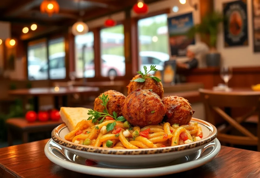 Delicious arancini dish at Lucy Anne's pop-up restaurant