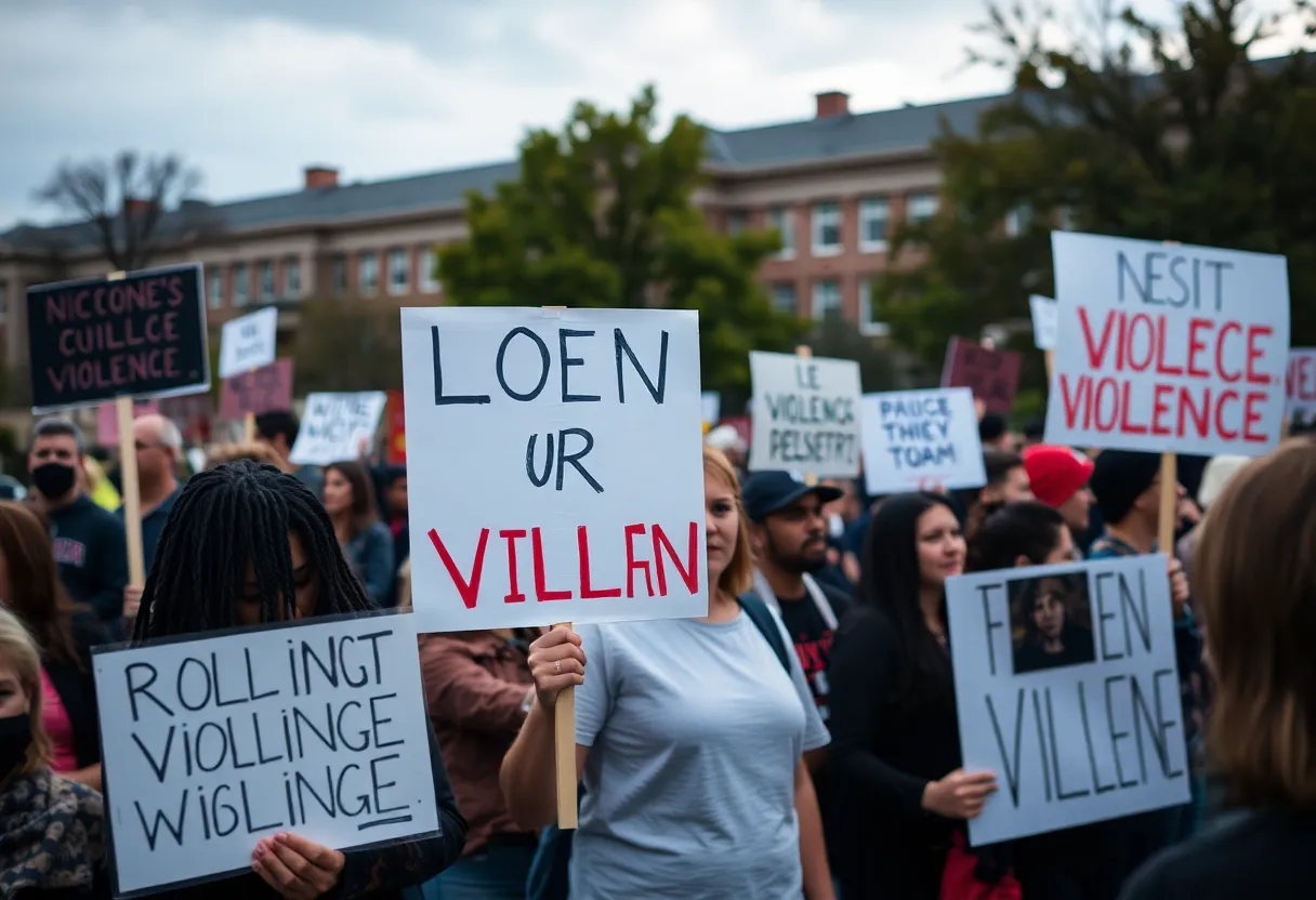 A rally emphasizing civility in politics.