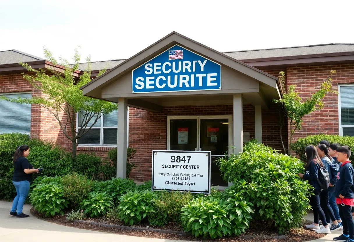 Dedication ceremony for the School Security Center