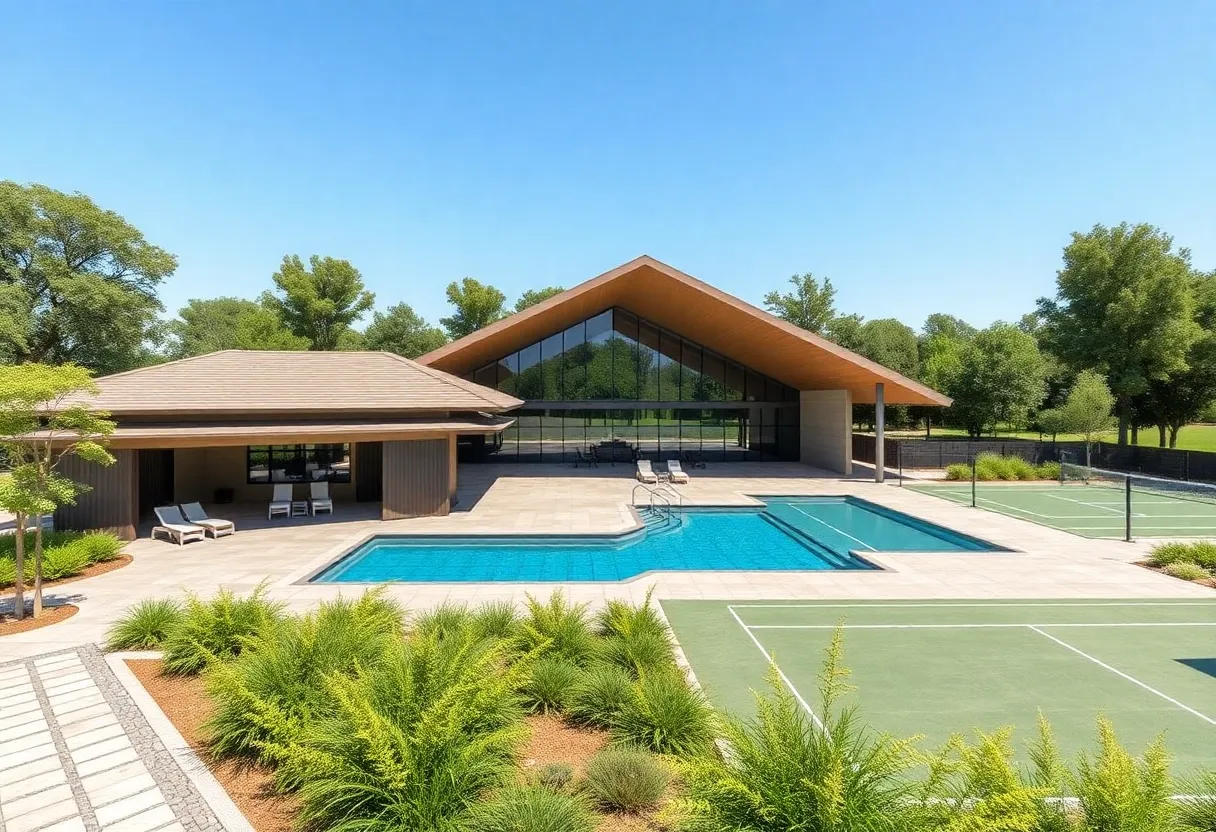 New sports pavilion at The Cliffs at Mountain Park in Greenville SC