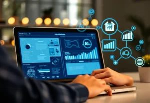 A digital marketer leveraging AI tools for enhanced marketing strategies.