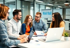 Team analyzing customer insights for marketing strategies