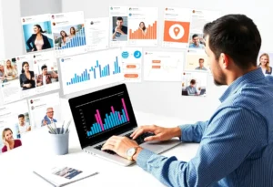 Digital marketing strategy focus on social media engagement metrics